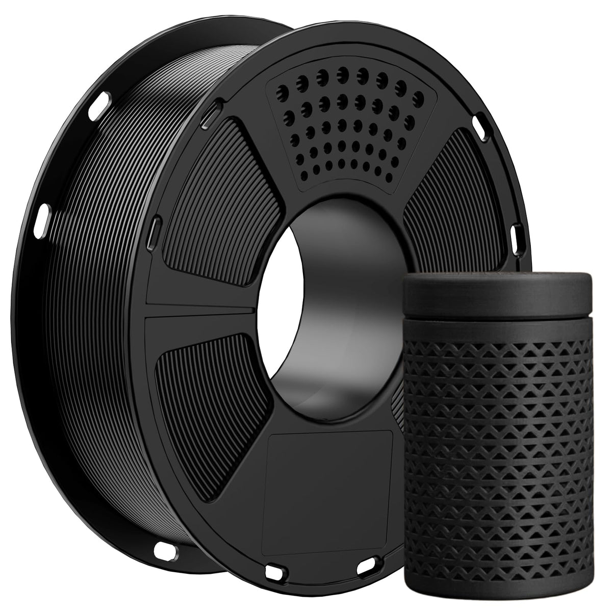 GEEETECH 6KG 3D Printer Filament Bundle - Black PLA Filament 1.75mm ±0.02mm (6 Spools, 1KG Each) - High Precision, Low Warping, 3D Printing Filament Fits Most FDM 3D Printers