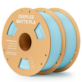 Matte PLA Filament 1.75mm, 3D Printer Filament Dimensional Accuracy +/- 0.02mm, No Clogging, Higher Toughness, Cardboard Spool 3D Filament, 4 Pack Black