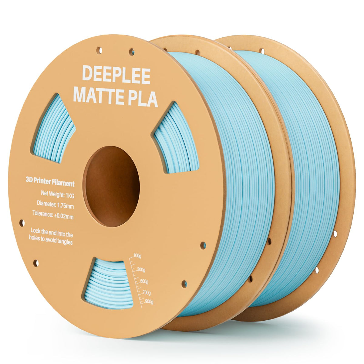 Matte PLA Filament 1.75mm, 3D Printer Filament Dimensional Accuracy +/- 0.02mm, No Clogging, Higher Toughness, Cardboard Spool 3D Filament, 4 Pack Black
