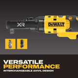 DEWALT 20V MAX* XR Brushless 1/4 in. & 3/8 in. Sealed Head Ratchet (Tool Only) (DCF520B)