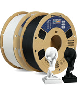 OVERTURE 4KG Bundle PLA Plus (PLA+) Filament 1.75mm, Stronger & More Durable, Professional Toughness 3D Printer Filament 1kg (2.2lbs) 4 Pack, High Precision +/- 0.02mm, Tangle-Free (Black*4)