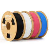 PLA Basic 1.75mm 3D Printer Filament, 3D Printing Filament with Dimensional Accuracy +/- 0.02 mm, Neatly Wound, No Clogging, Best for Beginners, Fits for Most FDM 3D Printers 4KG Black