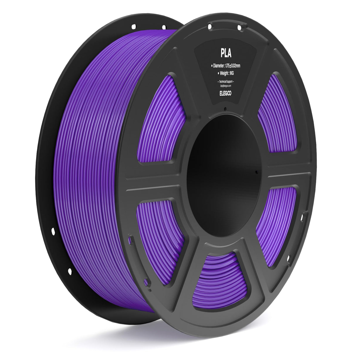 ELEGOO PLA Filament 1.75mm Bundle 4KG, 3D Printer Filament Dimensional Accuracy +/- 0.02mm, 4pcs 1kg Spool(2.2lbs) Fit Most FDM 3D Printers (Black, White, Dark Blue, True Red)