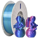 PINBALL Silk Rainbow PLA 3D Printer Filament 1.75mm Shiny Multi-Color Changing Filament 3D Printing PLA Filament Dimensional Accuracy +/- 0.02mm 500g*4 Silk Rainbow