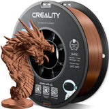 Official Creality PETG 3D Printer Filament 1.75mm 4KG (8.8lbs), High Precision, Strong Toughness, Odorless, Better Flow, Moistureproof 3D Printing CR PETG Filament, Black+White+Grey+Clear
