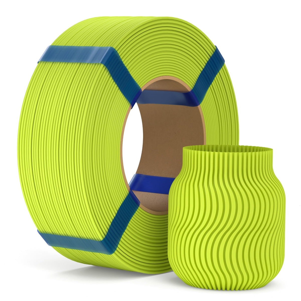 ELEGOO PLA Basic Refill Filament 1.75mm Bundle 4KG, 3D Printer Filament No Spool for Reusable Spool Refilling Dimensional Accuracy +/- 0.02mm, 4pcs 1kg Spool(2.2lbs) Black, White, Red, Cobalt Blue