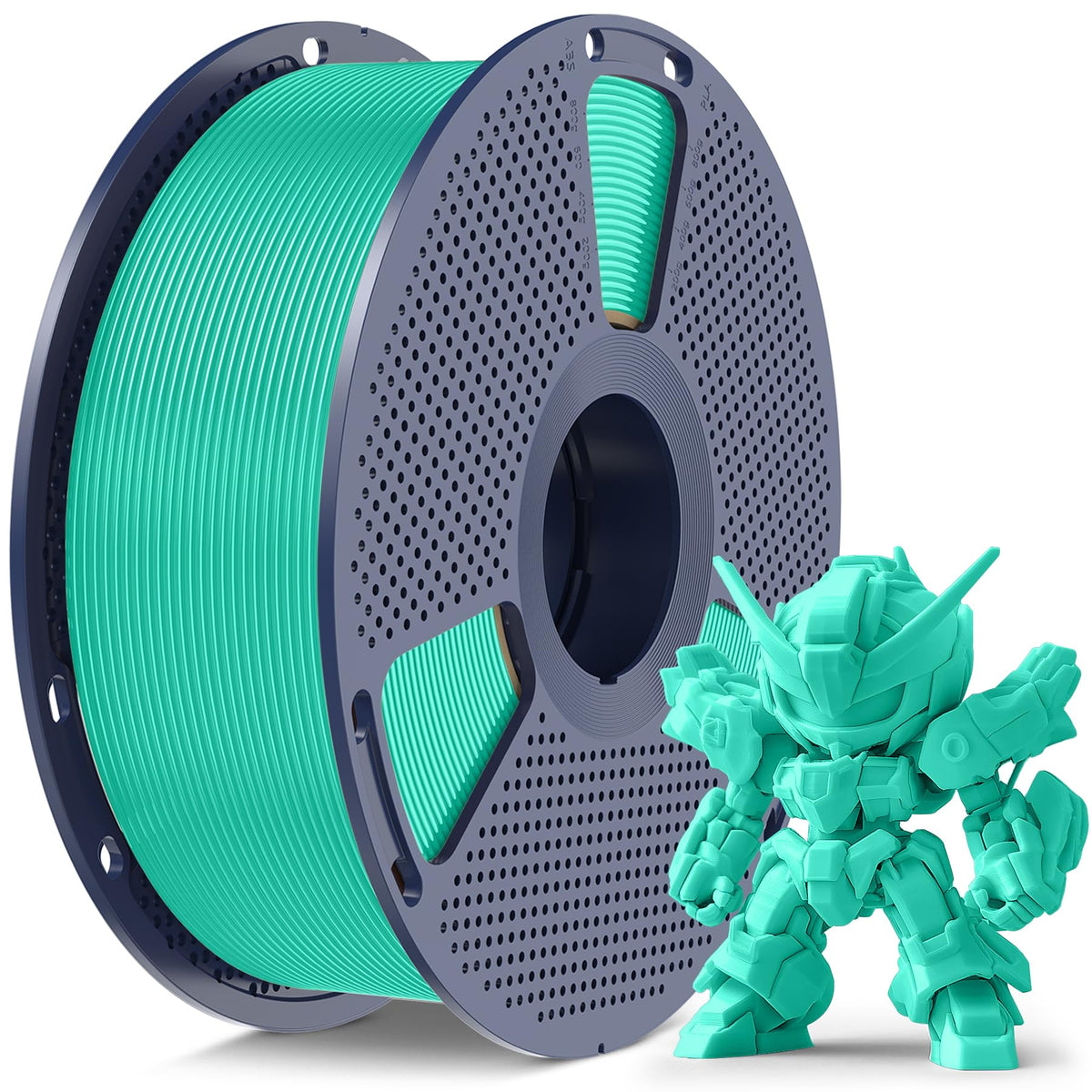 SUNLU 250G PLA Meta Filament Bundle, Fast Printing Meta PLA 3D Printer Filament 1.75mm, 250G, Total 8 Rolls Black+White+Grey+Sky Blue+Mint Green+Cherry Red+Sakura Pink+Lemon Yellow