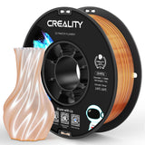 Official Creality PETG 3D Printer Filament 1.75mm 4KG (8.8lbs), High Precision, Strong Toughness, Odorless, Better Flow, Moistureproof 3D Printing CR PETG Filament, Black+White+Grey+Clear