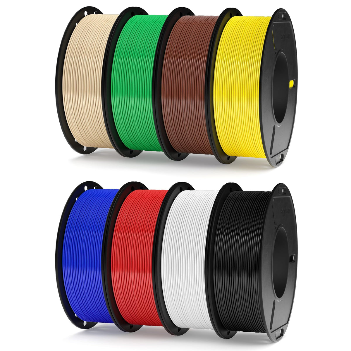 ELEGOO Rapid PETG Filament 1.75mm Bundle 4KG, High Speed 30-600mm/s 3D Printer Filament Accuracy +/- 0.02 mm, 1kg Cardboard Spool(2.2lbs), Fits for Most FDM 3D Printers(Black, White, Blue, Red)