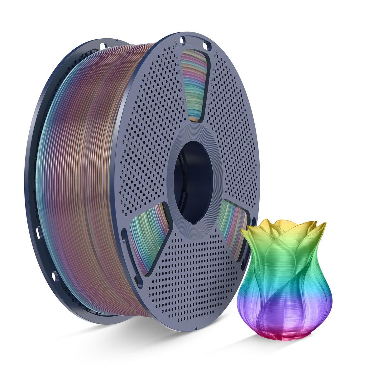 SUNLU 16 Color PLA Filament Bundle Multicolor, PLA 3D Printer Filament 1.75mm, Individually Vacuum Packed, 0.25kg per Spool, 4kg in Total, 16 Pack. (4 Transparent Color and 12 Regular Solid Color)
