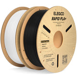 ELEGOO Rapid PLA Plus Filament 1.75mm Black 4KG, PLA+ 3D Printer Filament for 30-600 mm/s High Speed Printing, Dimensional Accuracy +/- 0.02 mm, 4 Pack 1kg Spool(2.2lbs)