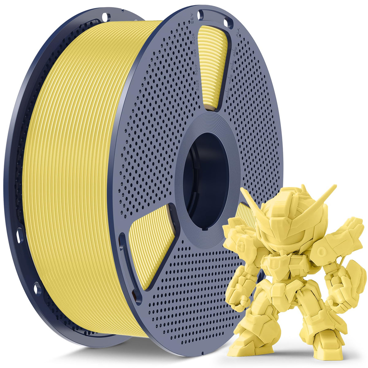 SUNLU 250G PLA Meta Filament Bundle, Fast Printing Meta PLA 3D Printer Filament 1.75mm, 250G, Total 8 Rolls Black+White+Grey+Sky Blue+Mint Green+Cherry Red+Sakura Pink+Lemon Yellow