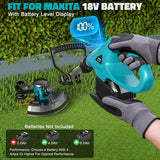 Cordless String Trimmer Compatible with Makita 18V (Tool Only), Weed Eater with Brushless Motor & Battery Level Display, 3 in 1 Electric Weed Wacker/Edger Trimmer/Lawn Mower for Yard Garden, Blue
