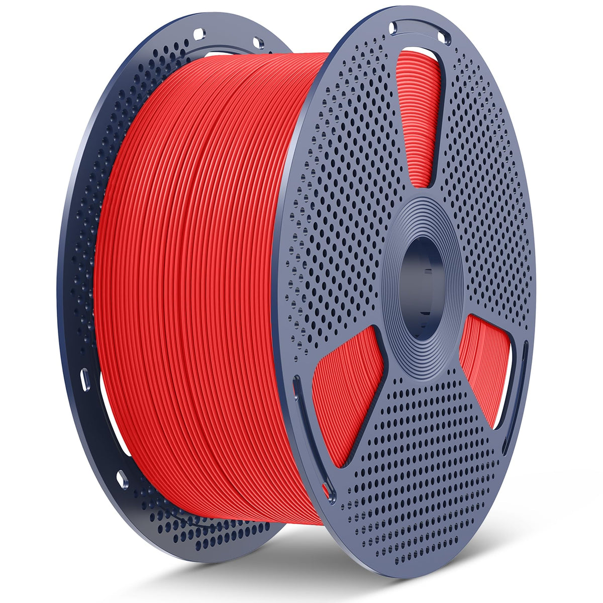 SUNLU PLA+2.0 3D Printer Filament Bundle, 4KG Upgrade PLA+ Filament 1.75mm, Tougher and Stronger, Dimensional Accuracy +/-0.02mm, 1KG per Spool, 4 Packs, 4KG Total, Black+White+Klein Blue+Red