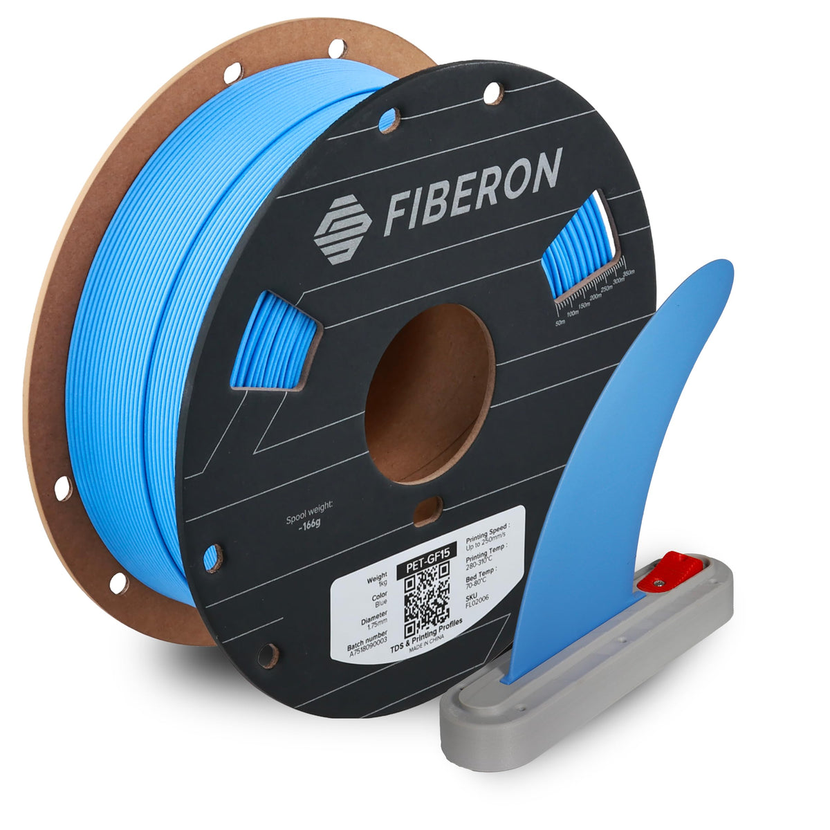 Polymaker Fiberon PA6-CF20 Carbon Fiber Nylon Filament 1.75mm Black 0.5kg, Fiberon PA6-CF20 Nylon Warp Free 1.75mm 3D Printing Filament