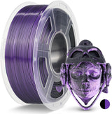 JAYO 3D Printer Filament Bundle, PLA Silk Filament Bundle Multicolor, Shiny Silk PLA Filament 1.75mm, Fast Color Change Rainbow, 250g Spool, 8 Rolls, 2kg in Total