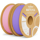 ELEGOO Matte PLA 3D Printer Filament Bundle 1.75mm, 8 Colors 250g Spool Dimensional Accuracy +/- 0.02mm, 8 Pack Multicolors Fits for Most FDM 3D Printers