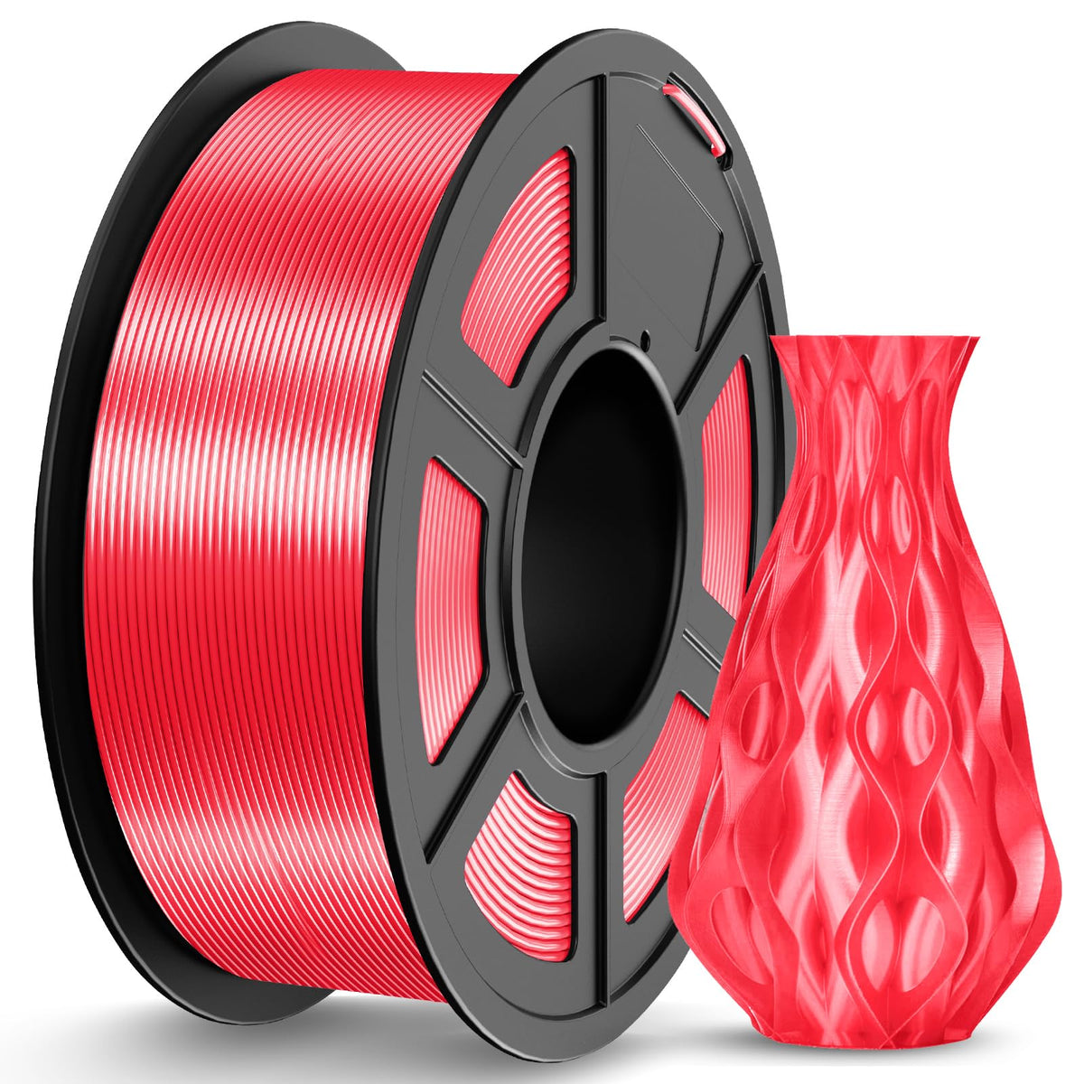 JAYO 3D Printer Filament Bundle, PLA Silk Filament Bundle Multicolor, Shiny Silk PLA Filament 1.75mm, Fast Color Change Rainbow, 250g Spool, 8 Rolls, 2kg in Total