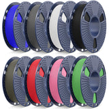 SUNLU 4KG 3D Printer Filament Bundle PLA Matte 1.75mm, Neatly Wound Filament with Matte Finish, Print with 99% FDM 3D Printers, 1kg Spool (2.2lbs), 4 Packs, Black*4