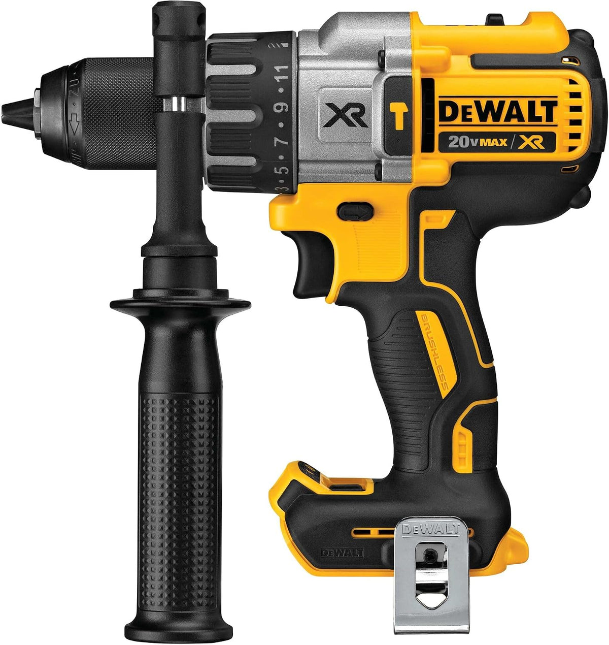 DEWALT 20V MAX XR Cordless Hammer Drill Driver Brushless, Heavy Duty 1/2", 3-Speed, Tool Only (DCD996B)