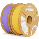 ELEGOO Matte PLA 3D Printer Filament Bundle 1.75mm, 8 Colors 250g Spool Dimensional Accuracy +/- 0.02mm, 8 Pack Multicolors Fits for Most FDM 3D Printers