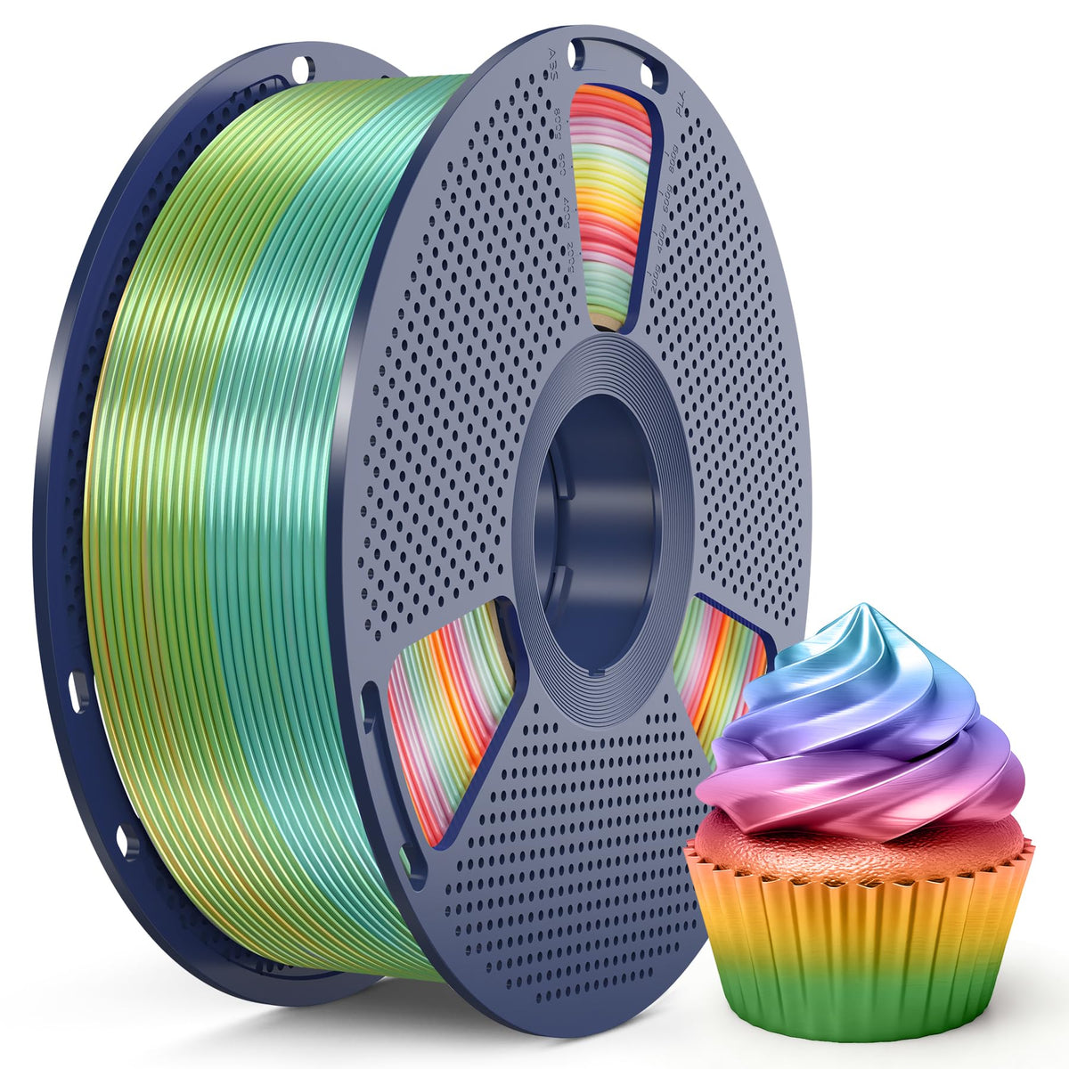 SUNLU 16 Color PLA Filament Bundle Multicolor, PLA 3D Printer Filament 1.75mm, Individually Vacuum Packed, 0.25kg per Spool, 4kg in Total, 16 Pack. (4 Transparent Color and 12 Regular Solid Color)