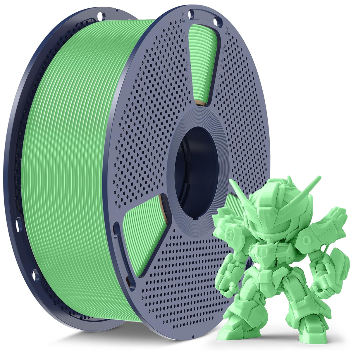 SUNLU 250G PLA Meta Filament Bundle, Fast Printing Meta PLA 3D Printer Filament 1.75mm, 250G, Total 8 Rolls Black+White+Grey+Sky Blue+Mint Green+Cherry Red+Sakura Pink+Lemon Yellow
