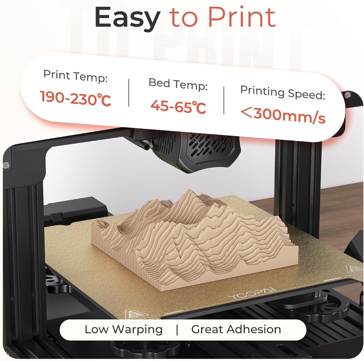 Creality Matte PLA Plus Filament 1.75mm, Low Warping, Minimal Layer Lines, Dimensional Accuracy +/- 0.02mm, 4kg (8.8lb) 3D Printer PLA+ Filament Bundle, Matte Black (4 Pack)