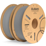 ELEGOO 250g PLA Plus Filament Bundle 1.75mm, 8 Colors 3D Printer Filaments Dimensional Accuracy +/- 0.02mm, 8 Pack 250g Spool, Black/White/Red/Dark Blue/Orange/Yellow/Sky Blue/Sea Green