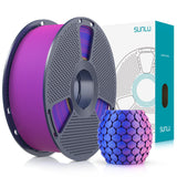 SUNLU 4KG 3D Printer Filament Bundle PLA Matte 1.75mm, Neatly Wound Filament with Matte Finish, Print with 99% FDM 3D Printers, 1kg Spool (2.2lbs), 4 Packs, Black*4