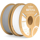 ELEGOO Matte PLA 3D Printer Filament Bundle 1.75mm, 8 Colors 250g Spool Dimensional Accuracy +/- 0.02mm, 8 Pack Multicolors Fits for Most FDM 3D Printers