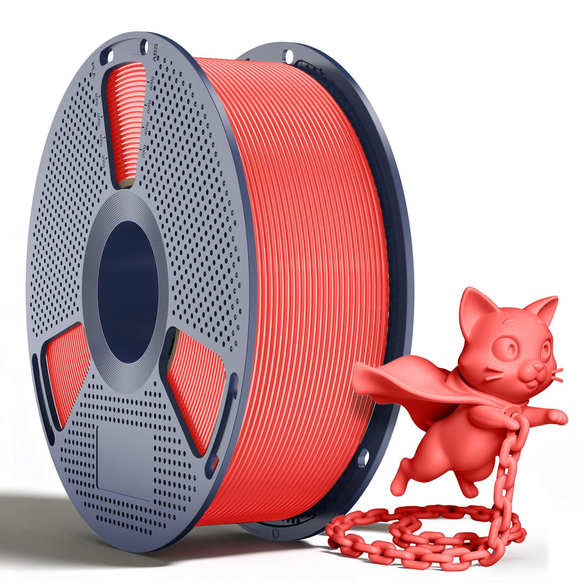 250g PLA Filament 1.75mm Bundle, SUNLU 3D Printer Filament Neatly Wound, Individually Vacuum Packed, 250g Spool, 8 Rolls, White+Red+Orange+Yellow+Green+Blue+Cyan+Purple