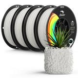 Creality Matte PLA Plus Filament 1.75mm, Low Warping, Minimal Layer Lines, Dimensional Accuracy +/- 0.02mm, 4kg (8.8lb) 3D Printer PLA+ Filament Bundle, Matte Black (4 Pack)