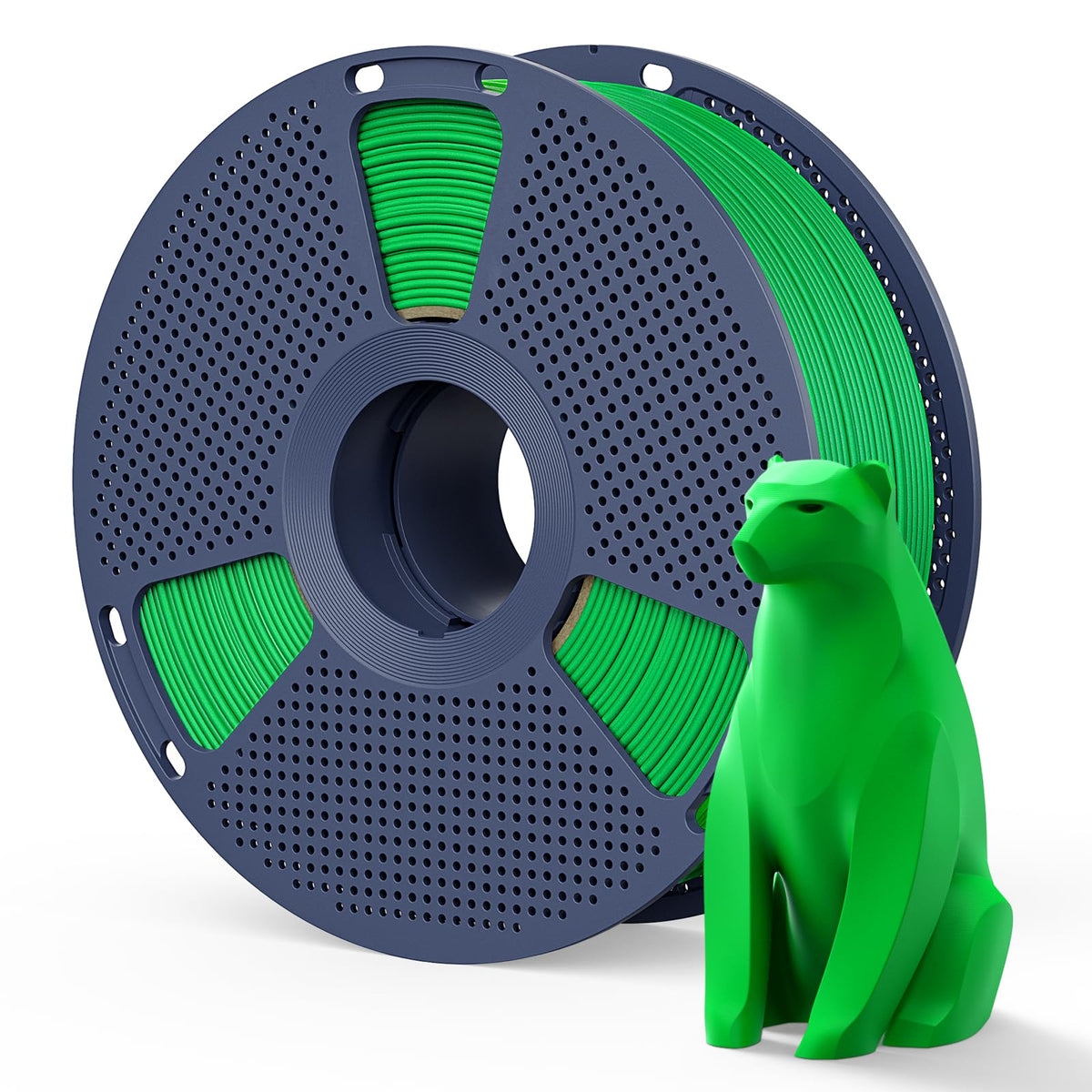 Matte PLA Filament 1.75mm, 4kg(8.8lbs) SUNLU 3D Printer Filament, Matte Surface Texture, No Clogging, Less Brittle, Black+White+Klein Blue+Olive Green