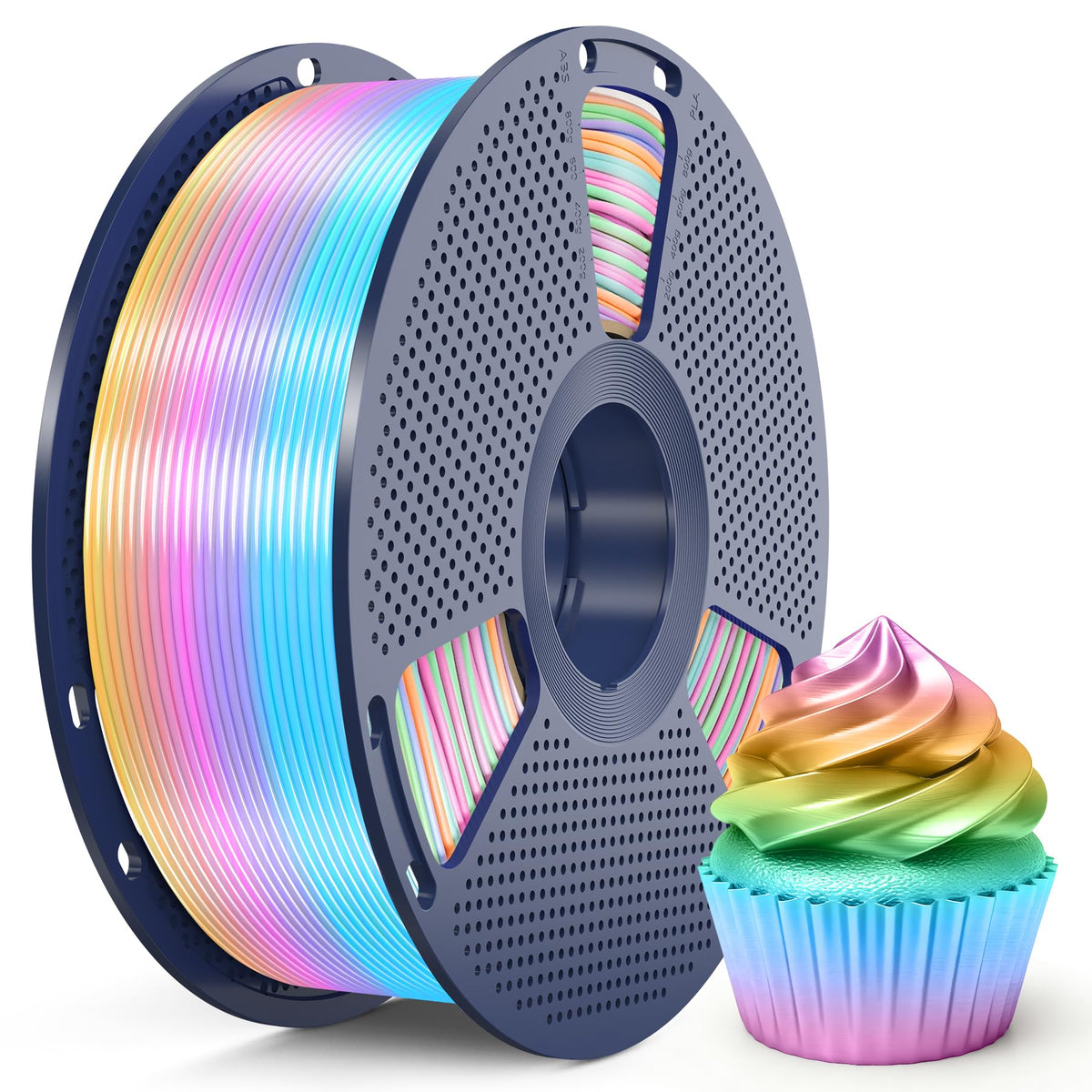 SUNLU 16 Color PLA Filament Bundle Multicolor, PLA 3D Printer Filament 1.75mm, Individually Vacuum Packed, 0.25kg per Spool, 4kg in Total, 16 Pack. (4 Transparent Color and 12 Regular Solid Color)