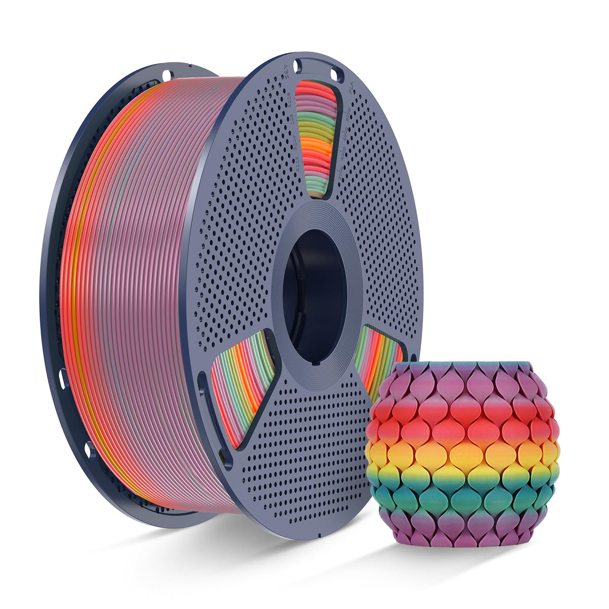 SUNLU 16 Color PLA Filament Bundle Multicolor, PLA 3D Printer Filament 1.75mm, Individually Vacuum Packed, 0.25kg per Spool, 4kg in Total, 16 Pack. (4 Transparent Color and 12 Regular Solid Color)