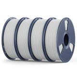 Matte PLA Filament 1.75mm, 4kg(8.8lbs) SUNLU 3D Printer Filament, Matte Surface Texture, No Clogging, Less Brittle, Black+White+Klein Blue+Olive Green