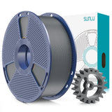 SUNLU PLA+2.0 3D Printer Filament Bundle, 4KG Upgrade PLA+ Filament 1.75mm, Tougher and Stronger, Dimensional Accuracy +/-0.02mm, 1KG per Spool, 4 Packs, 4KG Total, Black