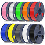 SUNLU PETG Filament 1.75mm 4KG Bundle (4x1kg Black),Good Layer Adhesion,Weather-Resistant & High Impact for Outdoor Parts and Mechanical Gears, Less Stringing, Dimensional Accuracy +/- 0.02mm.