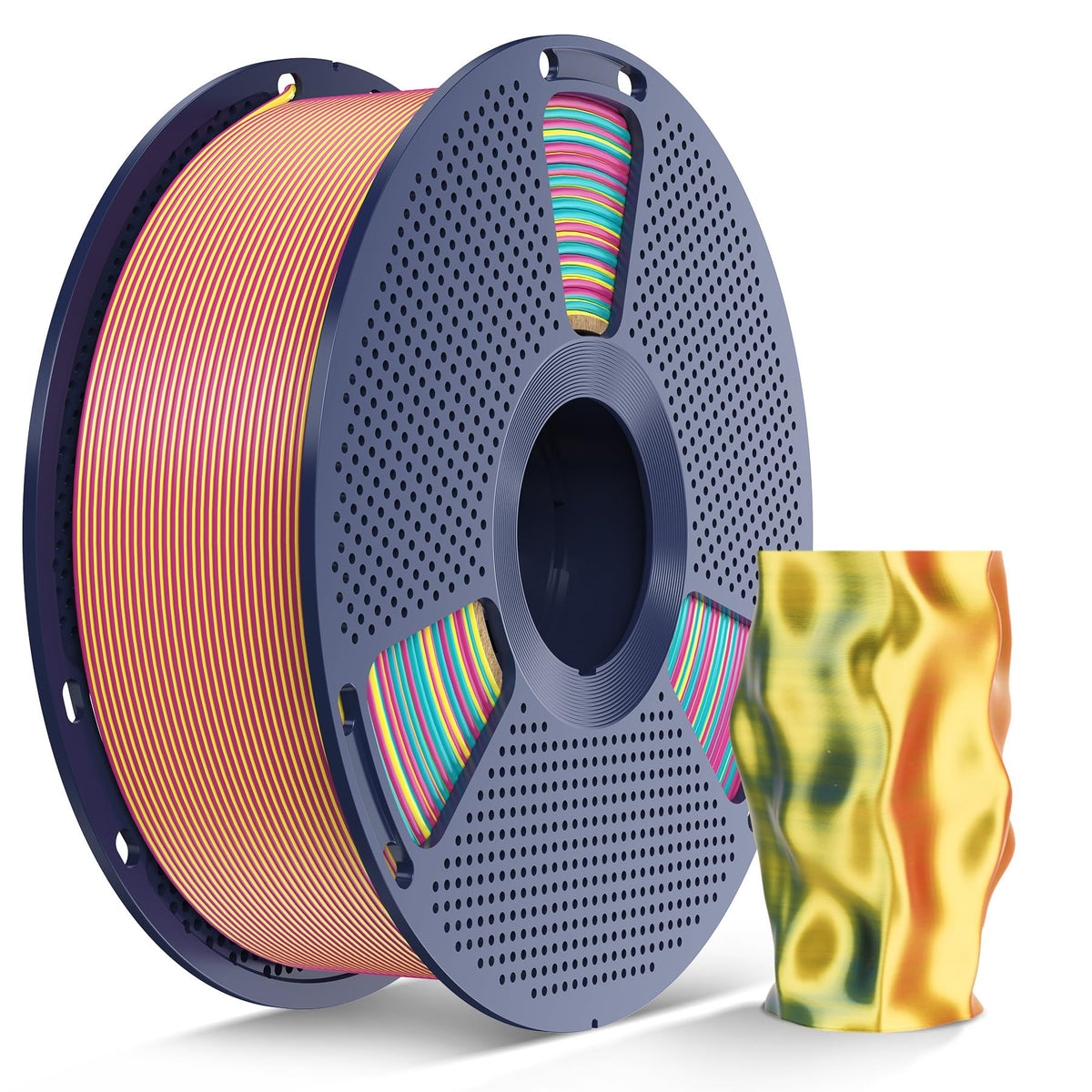 SUNLU 16 Color PLA Filament Bundle Multicolor, PLA 3D Printer Filament 1.75mm, Individually Vacuum Packed, 0.25kg per Spool, 4kg in Total, 16 Pack. (4 Transparent Color and 12 Regular Solid Color)