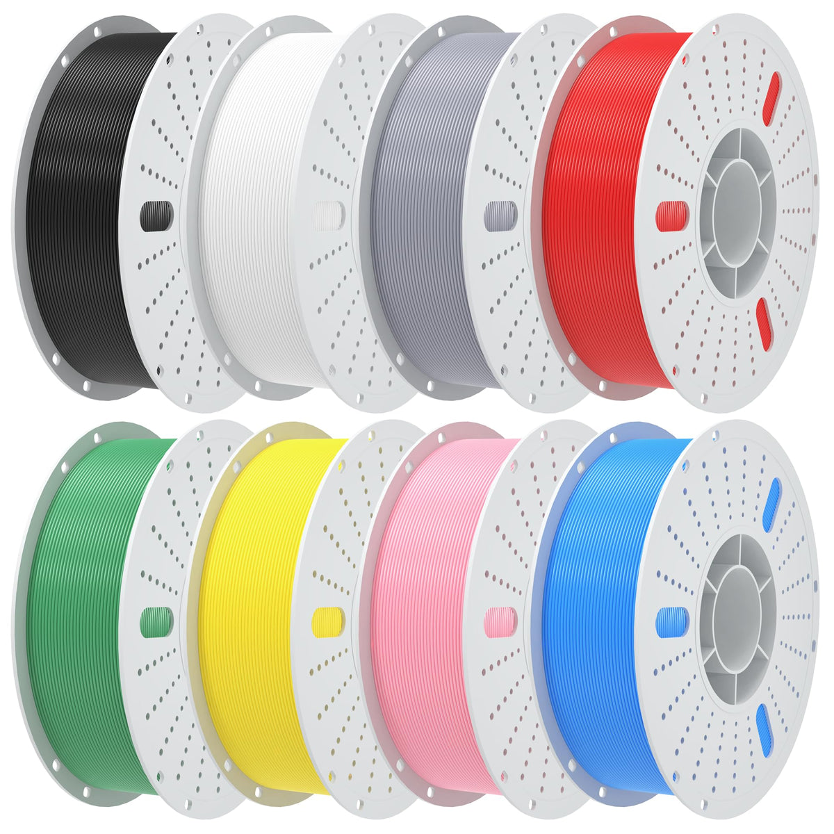 PINBALL Silk Rainbow PLA 3D Printer Filament 1.75mm Shiny Multi-Color Changing Filament 3D Printing PLA Filament Dimensional Accuracy +/- 0.02mm 500g*4 Silk Rainbow