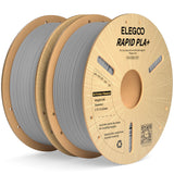 ELEGOO Rapid PLA Plus Filament 1.75mm Black 4KG, PLA+ 3D Printer Filament for 30-600 mm/s High Speed Printing, Dimensional Accuracy +/- 0.02 mm, 4 Pack 1kg Spool(2.2lbs)
