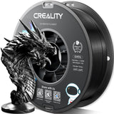 Official Creality PETG 3D Printer Filament 1.75mm 4KG (8.8lbs), High Precision, Strong Toughness, Odorless, Better Flow, Moistureproof 3D Printing CR PETG Filament, Black+White+Grey+Clear