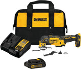 DEWALT 20V MAX XR Oscillating Tool Kit with Blades, 3 Speed Cordless Brushless Multitool, Up to 20,000 OPM, LED Light, Battery and Charger Included (DCS356C1)