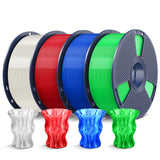SUNLU 3D Printer Filament 10kg Bundle, Neatly Wound PLA Filament 1.75mm ±0.02mm, Individually Vacuum-Sealed,1kg per Spool, 10 Pack, (5 spools of Black and 5 spools of White)