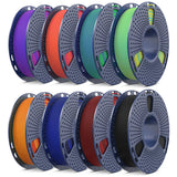SUNLU 4KG 3D Printer Filament Bundle PLA Matte 1.75mm, Neatly Wound Filament with Matte Finish, Print with 99% FDM 3D Printers, 1kg Spool (2.2lbs), 4 Packs, Black*4