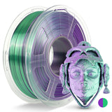 JAYO 3D Printer Filament Bundle, PLA Silk Filament Bundle Multicolor, Shiny Silk PLA Filament 1.75mm, Fast Color Change Rainbow, 250g Spool, 8 Rolls, 2kg in Total