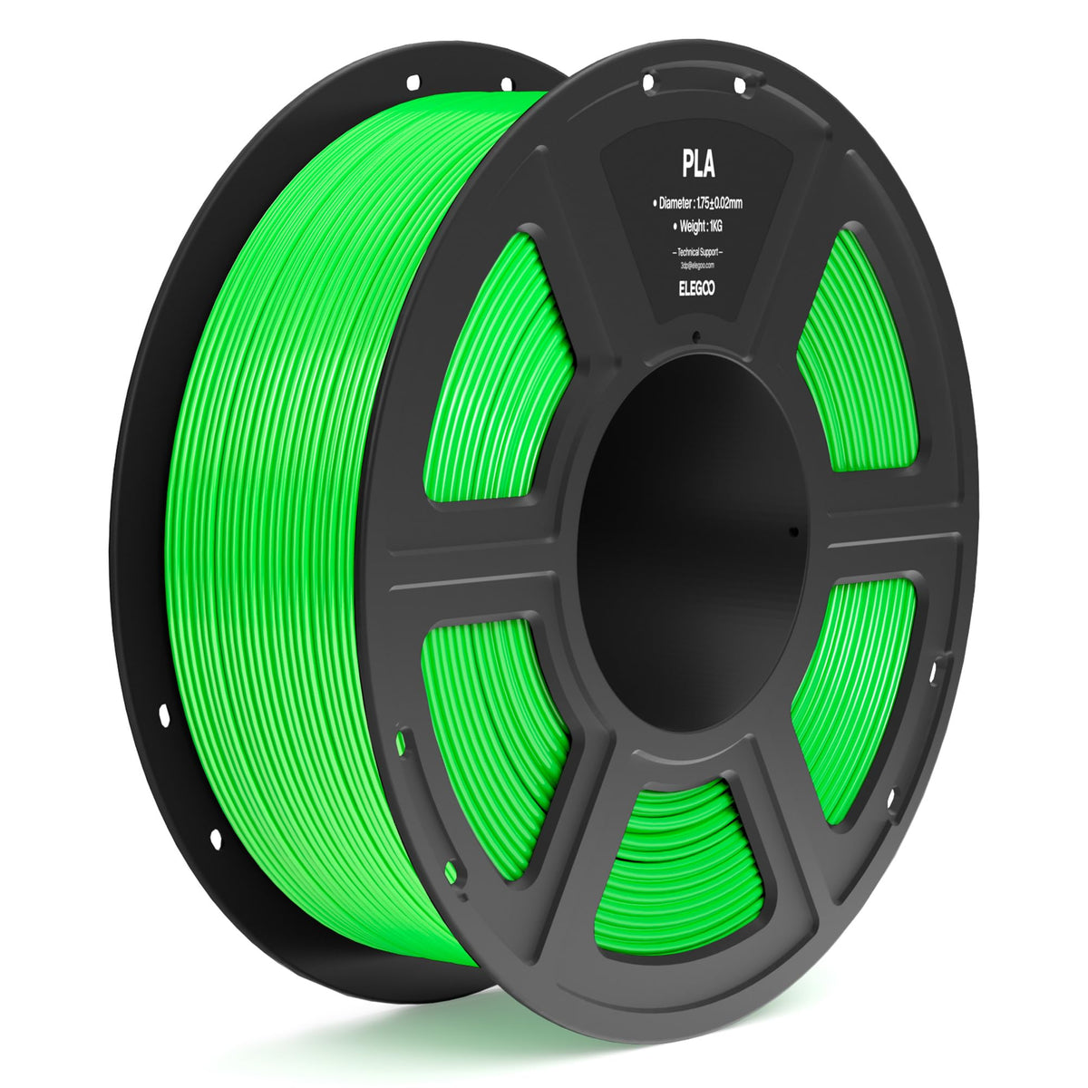 ELEGOO PLA Filament 1.75mm Bundle 4KG, 3D Printer Filament Dimensional Accuracy +/- 0.02mm, 4pcs 1kg Spool(2.2lbs) Fit Most FDM 3D Printers (Black, White, Dark Blue, True Red)