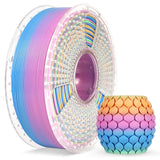 SUNLU 3D Printer Filament Bundle PLA Filament 1.75mm, Individually Vacuum Packed, 0.25kg per Spool, 2kg in Total, 8 Pack, Black+Bone White+Grey+Brown+Red+Blue+Olive Green+Wood