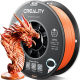Official Creality PETG 3D Printer Filament 1.75mm 4KG (8.8lbs), High Precision, Strong Toughness, Odorless, Better Flow, Moistureproof 3D Printing CR PETG Filament, Black+White+Grey+Clear